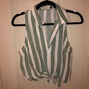 *Green and White Top